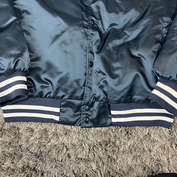 Vintage Rare New York Yankees Chalkline Satin Jacket XL MLB 90s Spellout - Picture 3 of 10